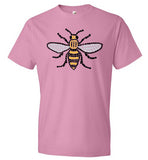 Manchester Bee Tee Shirt Anvil Fashion T-Shirt