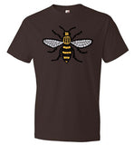 Manchester Bee Tee Shirt Anvil Fashion T-Shirt