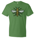 Manchester Bee Tee Shirt Anvil Fashion T-Shirt