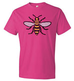 Manchester Bee Tee Shirt Anvil Fashion T-Shirt