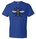 Manchester Bee Tee Shirt Anvil Fashion T-Shirt