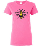 Manchester Bee Shirt Gildan Ladies Short-Sleeve