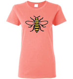 Manchester Bee Shirt Gildan Ladies Short-Sleeve