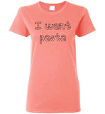 I want pasta - Master of None Shirt Gildan Ladies Short-Sleeve