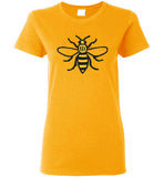 Manchester Bee Shirt Gildan Ladies Short-Sleeve