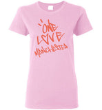 One Love Manchester Shirt Gildan Ladies Short-Sleeve