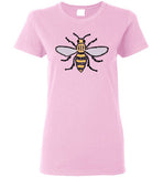Manchester Bee Tee Shirt Gildan Ladies Short-Sleeve