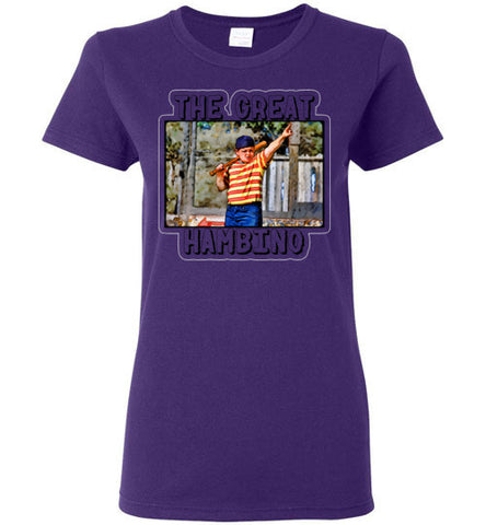 The great hambino - The sandlot Shirt Gildan Ladies Short-Sleeve