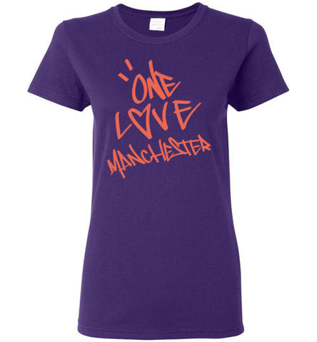 One Love Manchester Shirt Gildan Ladies Short-Sleeve
