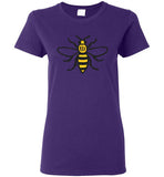 Manchester Bee Shirt Gildan Ladies Short-Sleeve