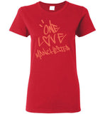 One Love Manchester Shirt Gildan Ladies Short-Sleeve
