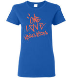 One Love Manchester Shirt Gildan Ladies Short-Sleeve