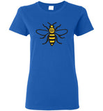 Manchester Bee Shirt Gildan Ladies Short-Sleeve