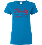 Lordy i Hope there Are Tapes Shirt Gildan Ladies Short-Sleeve