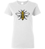 Manchester Bee Shirt Gildan Ladies Short-Sleeve