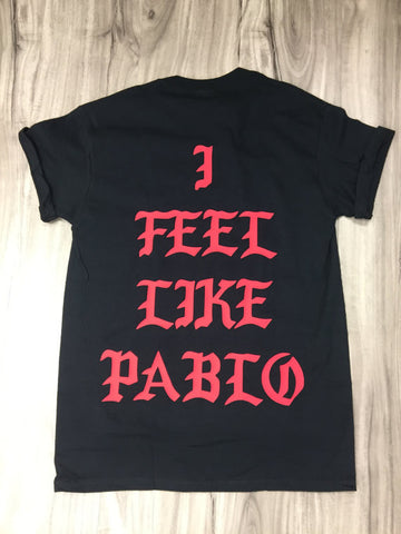 I Feel like Pablo Shirt .the real life of pablo,ultra light beam,saint pablo tour-kanye west shirt,pablo shirt (Red-Print)